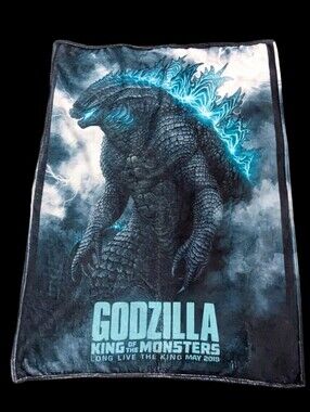 Godzilla King of the Monsters Plush Fleece Blanket 2019 Movie Merch Rare
